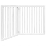 Dog Gate Foldable 2 Panels White 160 cm Poplar Wood 352250