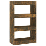 Book Cabinet/Room Divider Smoked Oak 60x30x103 cm Engineered Wood 813602