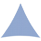 Sunshade Sail 6 x 6 x 6 m HDPE Triangular Blue and White 42032919