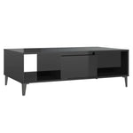 Coffee Table High Gloss Black 103.5x60x35 cm Engineered Wood 806029