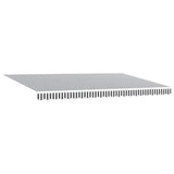 Manual Retractable Awning with LEDs Anthracite&White 500x300 cm 3310239