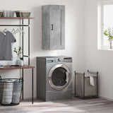Wall Mounted Cabinet Concrete Grey 34.5x34x90 cm Engineered Wood 830512
