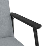 Armchair Light Grey 59 x 75 x 78 cm Fabric 42017690