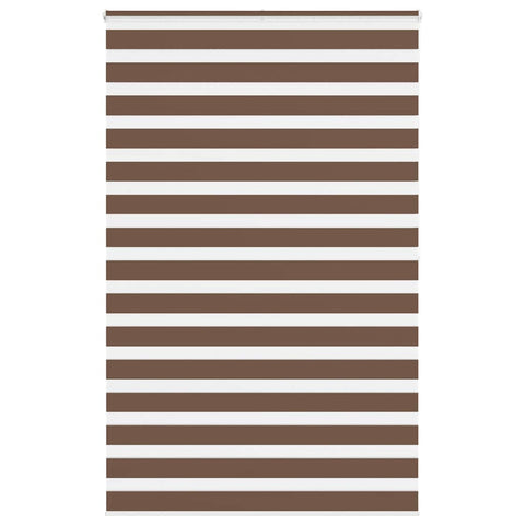 ZNTS Zebra Blind Brown 145x200 cm Fabric Width 140.9 cm Polyester 4014374