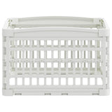 4 Panel Dog Playpen White 63 x 63 x 40 cm Plastic 42027213