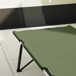 Folding Camping Bed Amy yellow 206 x 76 x 74 cm Oxford fabric 42003166