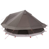 Tipi Tent Brown Grey 800 x 800 x 430 cm Polyester and Steel 42029021