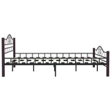 Bed Frame without Mattress Black Metal 200x200 cm 285296