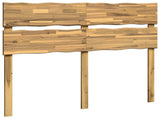 Live Edge Headboard ROSTOCK White 140 cm Solid Acacia Wood 903292