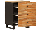 Side Cabinet with Drawer Brown 40 x 33 x 75 cm Solid Mango Wood 4018319