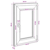 Basement Window Internal Colour White RISOR 50 x 80 cm 42047878