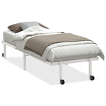 Bed Frame without Mattress Foldable White 80x200 cm Steel 4103965