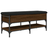 Shoe Bench Brown Oak 102x42x45 cm Engineered Wood 835201