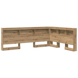 Storage Headboard with Shelf Artisan Oak 150 cm Engineered Wood 3335500