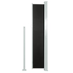 Patio Retractable Side Awning 100x500 cm Black 48382