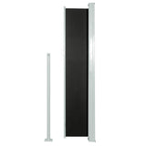 Patio Retractable Side Awning 100x500 cm Black 48382