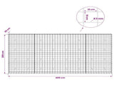 Gabion with 5 mm Wire and 10x10 cm Mesh 400x30x200 cm 3465170