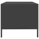 ZNTS Coffee Table Black 68.5x50x43.5 cm Cold-rolled Steel 851280