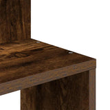 Wall Corner Shelf Smoked Oak 32x32x127,5 cm Engineered Wood 860521