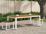 Coffee Table Natural and White 50 x 100.5 x 45 cm 901284