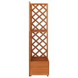 316411 Corner Trellis Planter 40x40x150 cm Solid Fir Wood