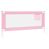 Toddler Safety Bed Rail Pink 190x25 cm Fabric 10205