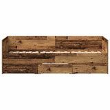 Daybed with Headboard Old Wood 90 x 190 cm Engineered Wood 3333996