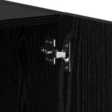 Bedside Cabinet 2 pcs Black Oak 40 x 40 x 50 cm Engineered Wood 880606