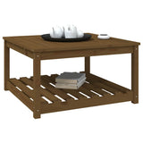 Garden Table Honey Brown 82.5x82.5x45 cm Solid Wood Pine 824144