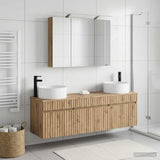 Bathroom Cabinet Set 4 pcs Artisan Oak Engineered Wood 3406662