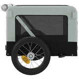 Pet Bike Trailer Grey and Black Oxford Fabric&Iron 93909