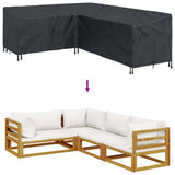 Furniture Cover Black 260 x 210 x 80 cm 600D Oxford Fbric 4105686