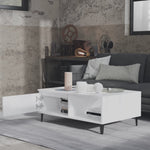 Coffee Table White 90x60x35 cm Engineered Wood 806004