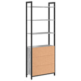 Book Cabinet Grey Sonoma 60 x 24 x 161 cm Engineered Wood 883859