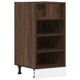 Bottom Cabinet Riga Brown Oak 40x44.5x81.5 cm Engineered Wood 854208
