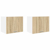 Hanging Cabinet 2 pcs Sonoma Oak and White 50 x 31 x 40 cm 884151