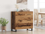 Sideboard Old Wood 69.5 x 34 x 90 cm Engineered Wood and Iron 881522