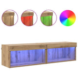 TV Cabinet Set with LED 2 pcs Artisan Oak 60 x 30 x 30 cm 882963