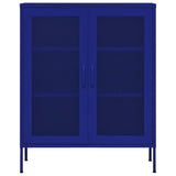 Storage Cabinet Navy Blue 80x35x101.5 cm Steel 336172