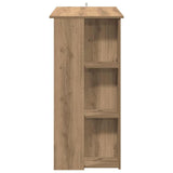 Bar Table with Shelf Artisan Oak 102x50x103.5 cm Engineered Wood 856761