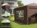 3 x 6 m Pop Up Gazebo with Sides and Windows, Height Adjustable Wedding Camping Party Tent Canopy T3398P314668