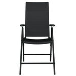 7 Piece Garden Dining Set Black 3099111