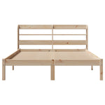 Bed Frame without Mattress 150x200 cm King Size Solid Wood Pine 3306543