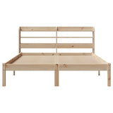 Bed Frame without Mattress 140x200 cm Solid Wood Pine 3306541