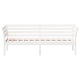 Day Bed without Mattress White 75x190 cm Small Single Solid Wood Pine 842883