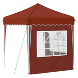 Pop-up Party Tent 195 x 195 x 245 cm Terracotta Oxford Fabric 42019732