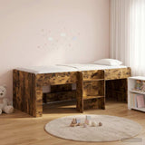 Kids'High Bed Frame 2 pcs Smoked Oak 203 x 101.1 x 68.5 cm 3422551