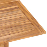 5 Piece Folding Outdoor Dining Set Solid Wood Teak 3096576