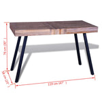 ZNTS Table Reclaimed Teak 241707