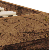 Bed Frame with Headboard Old Wood 75 x 190 cm Engineered Wood 871660